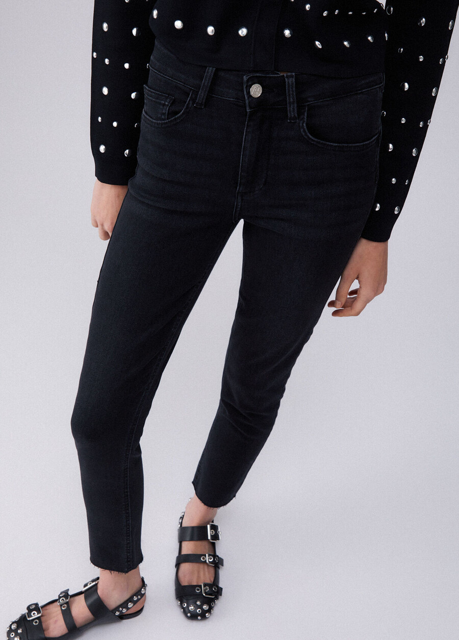 high-rise skinny jeans