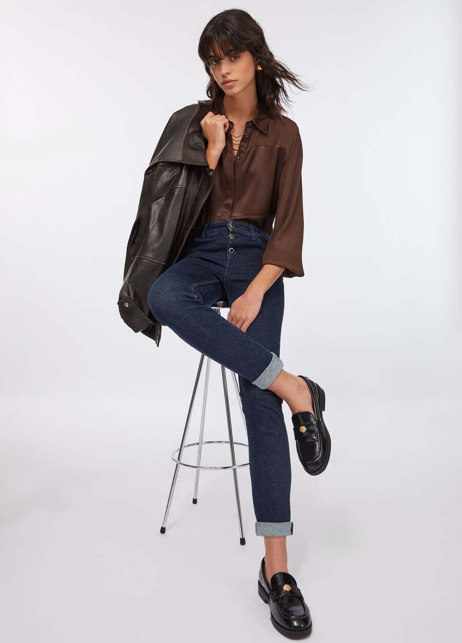 skinny jeans with turn-ups