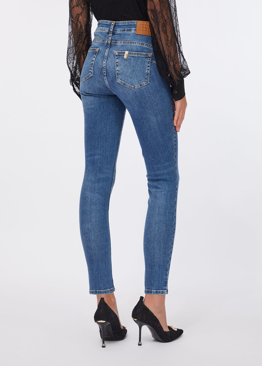 high-rise skinny jeans