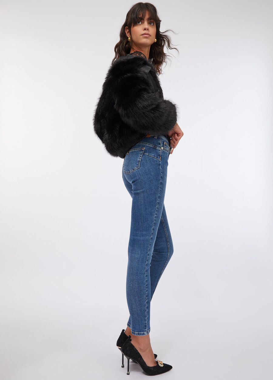 high-rise skinny jeans