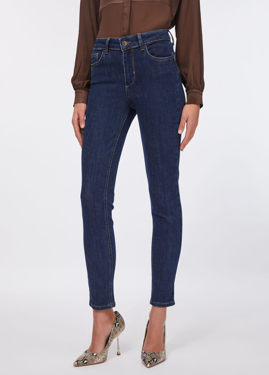 high-rise skinny jeans