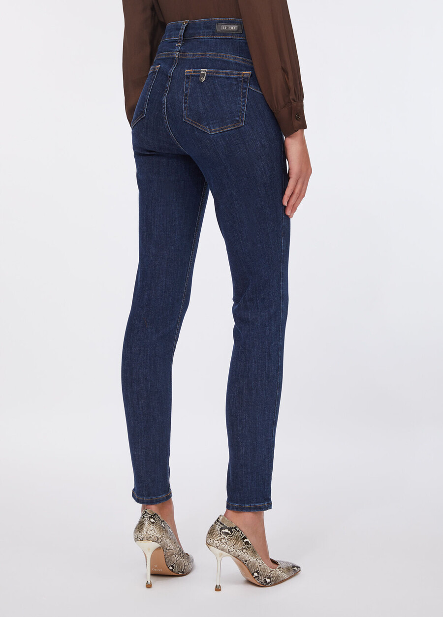 high-rise skinny jeans