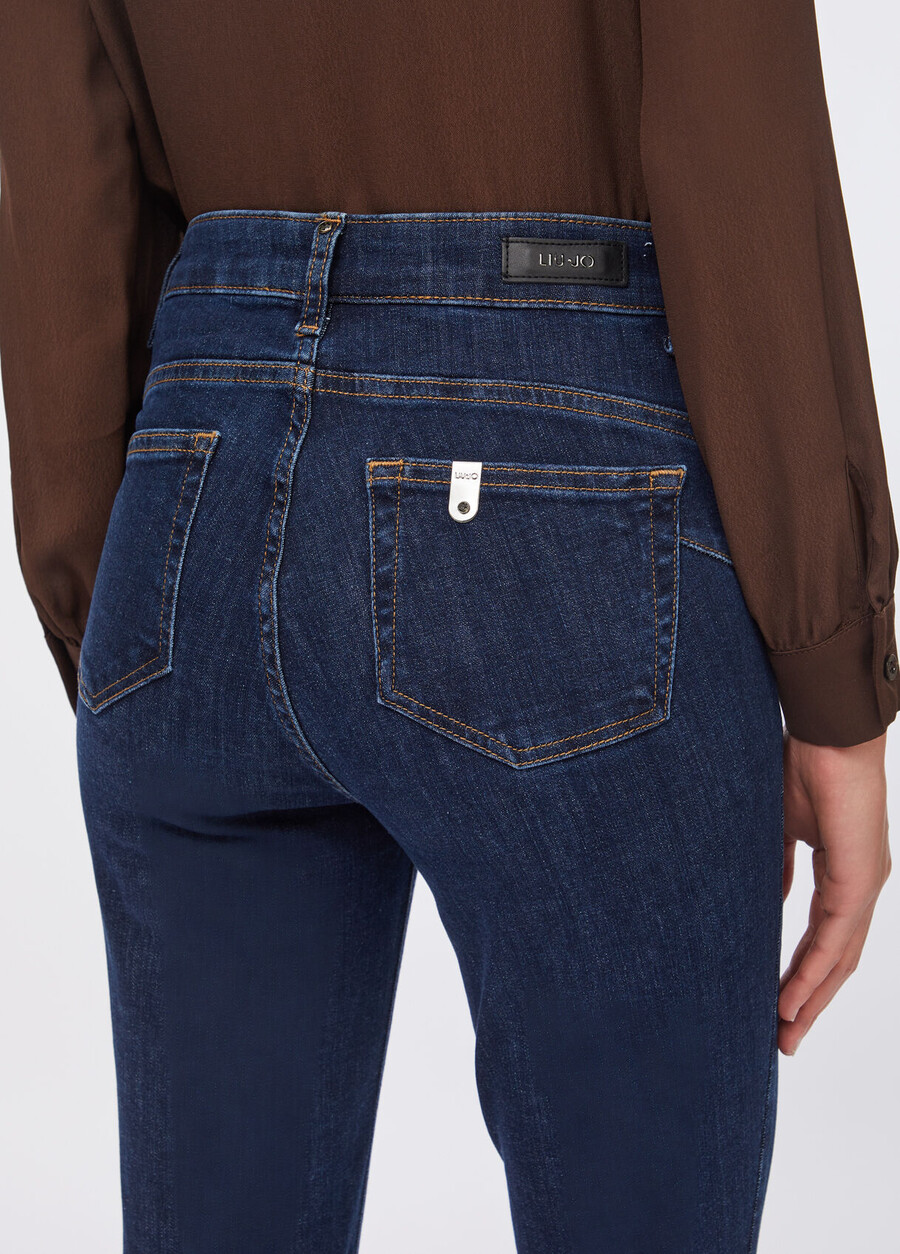 high-rise skinny jeans