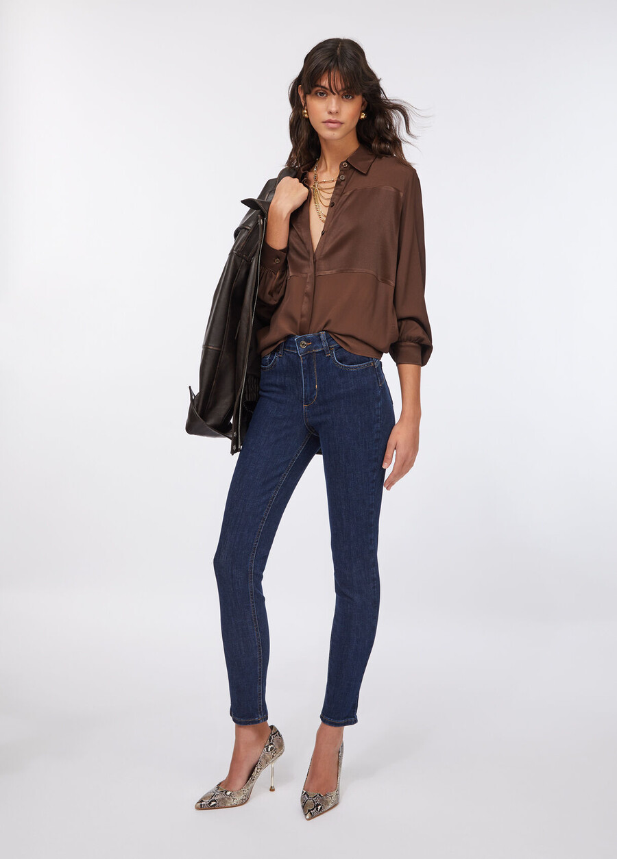 high-rise skinny jeans