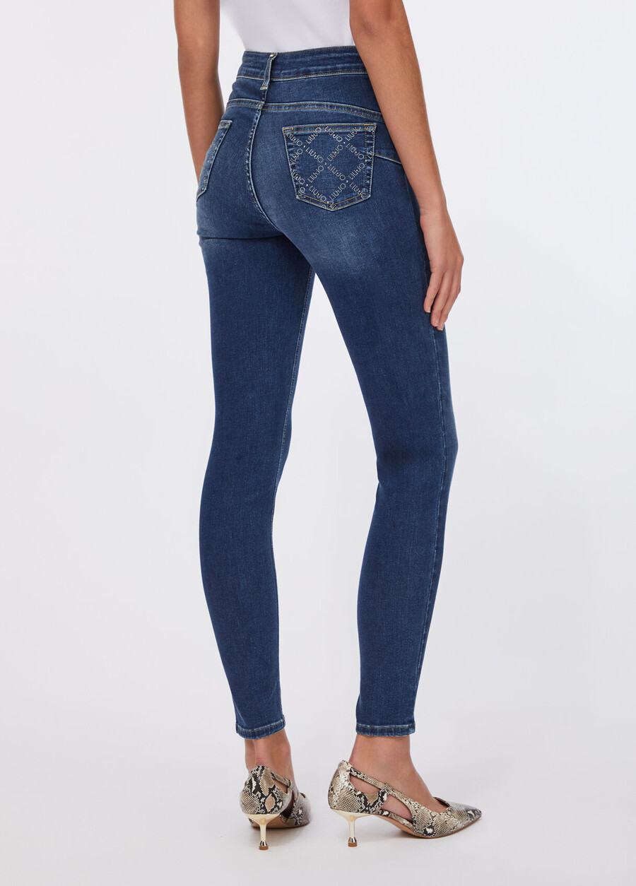 high-rise skinny jeans