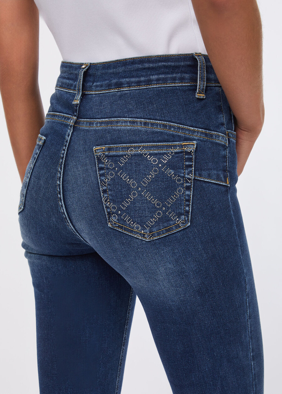 high-rise skinny jeans