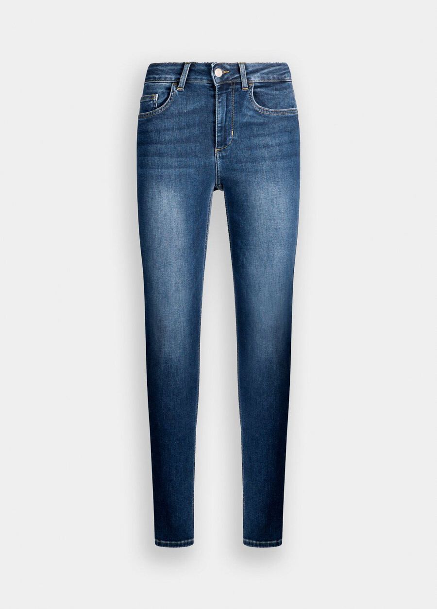 high-rise skinny jeans
