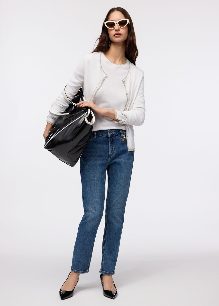 high-rise skinny jeans