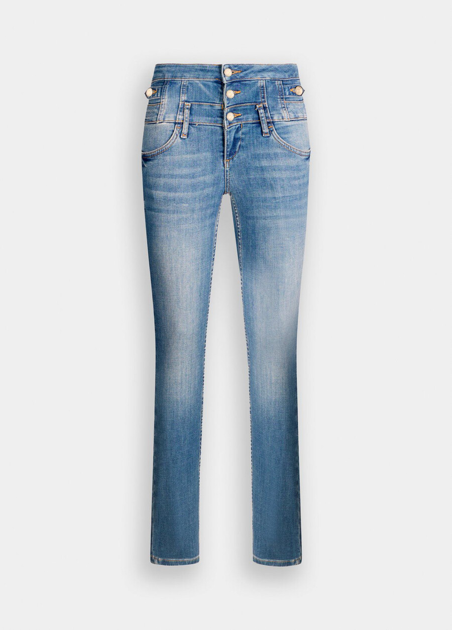 high-rise skinny jeans