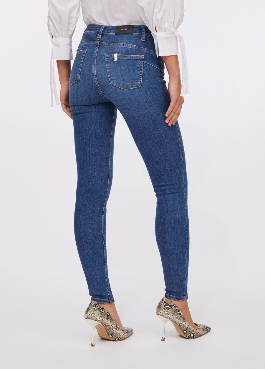 high-rise skinny jeans