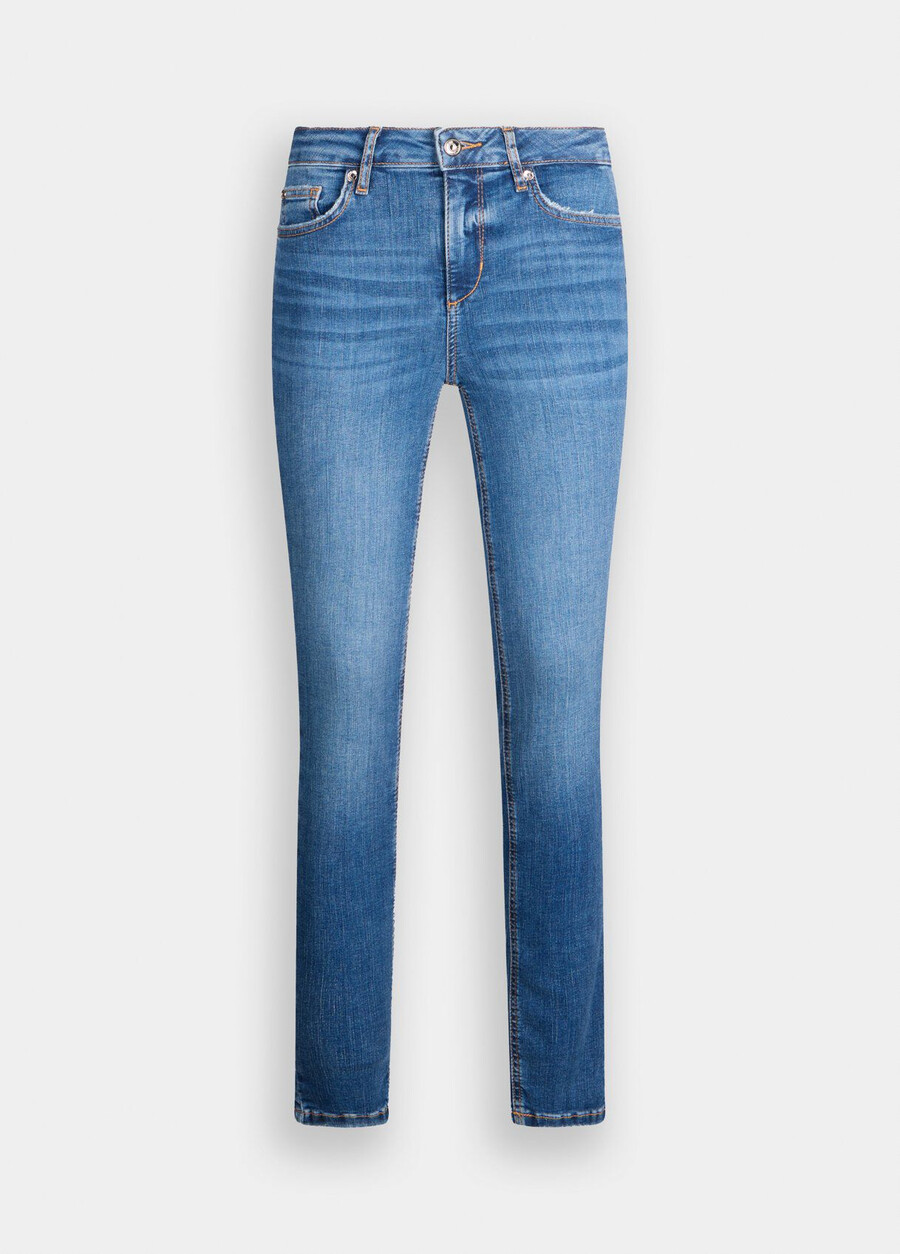 high-rise skinny jeans