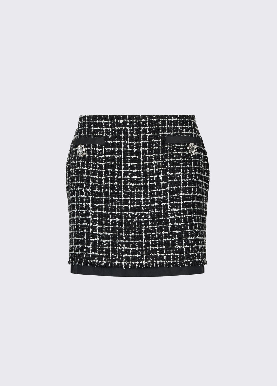 bouclé miniskirt