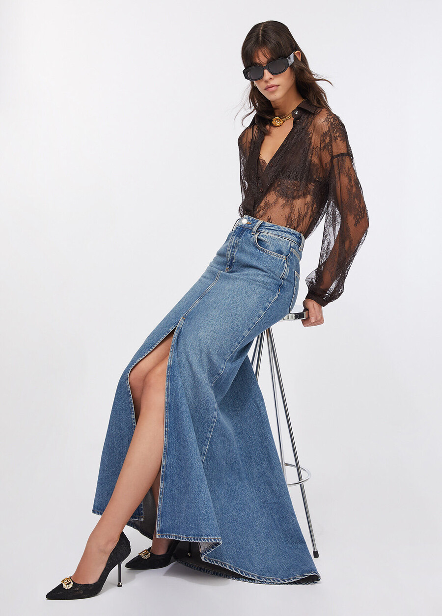 denim mermaid skirt