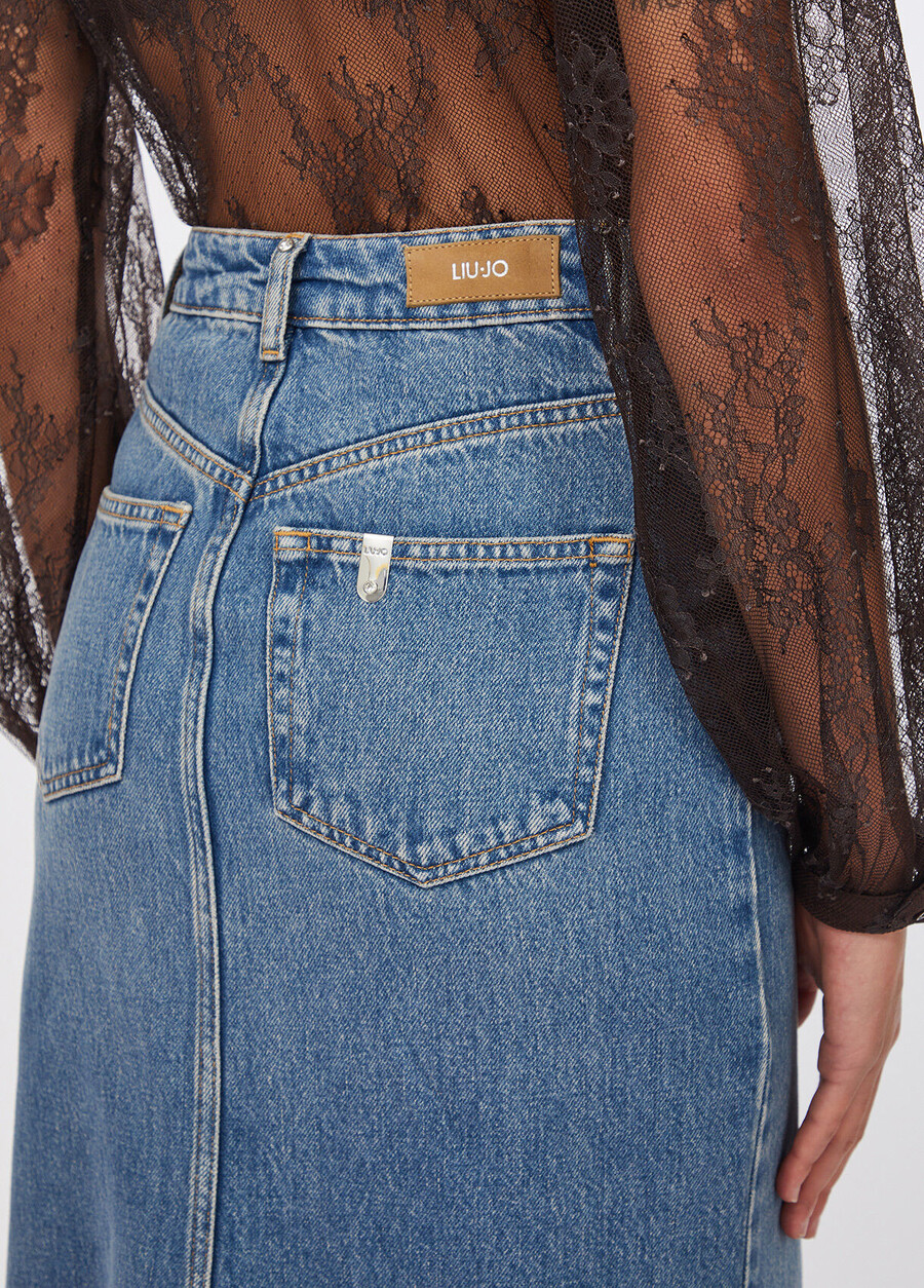 denim mermaid skirt
