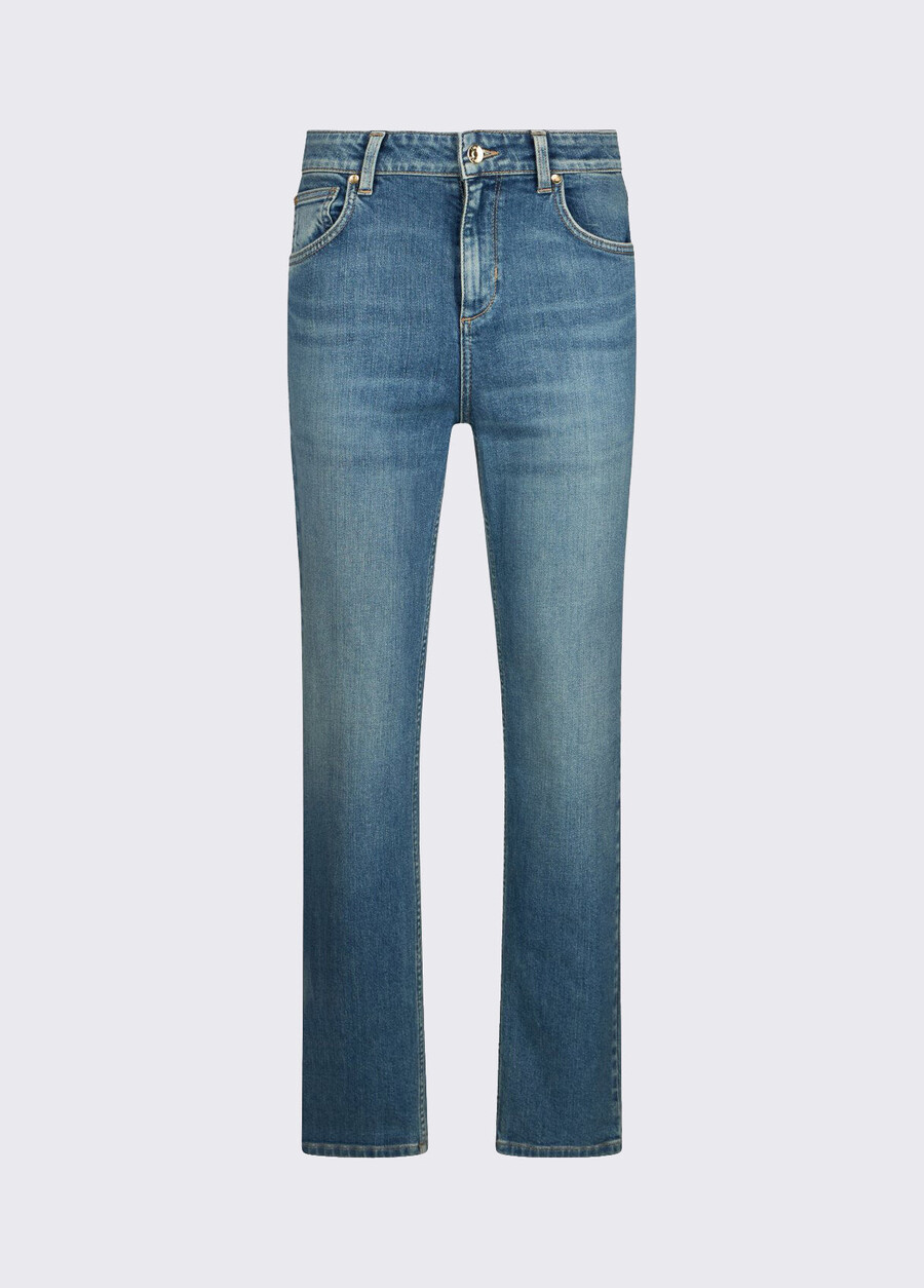 slim fit high-rise jeans