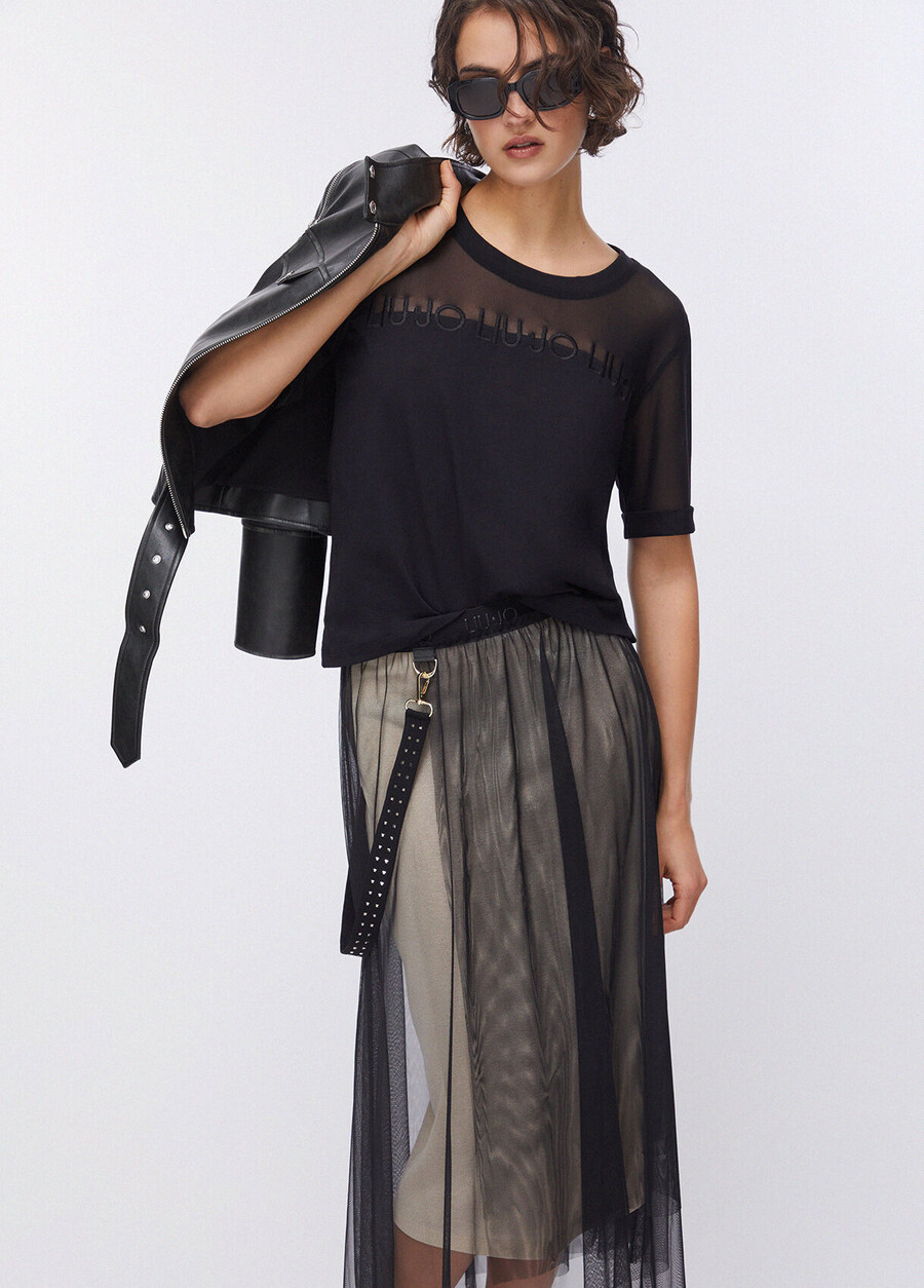 longline tulle skirt