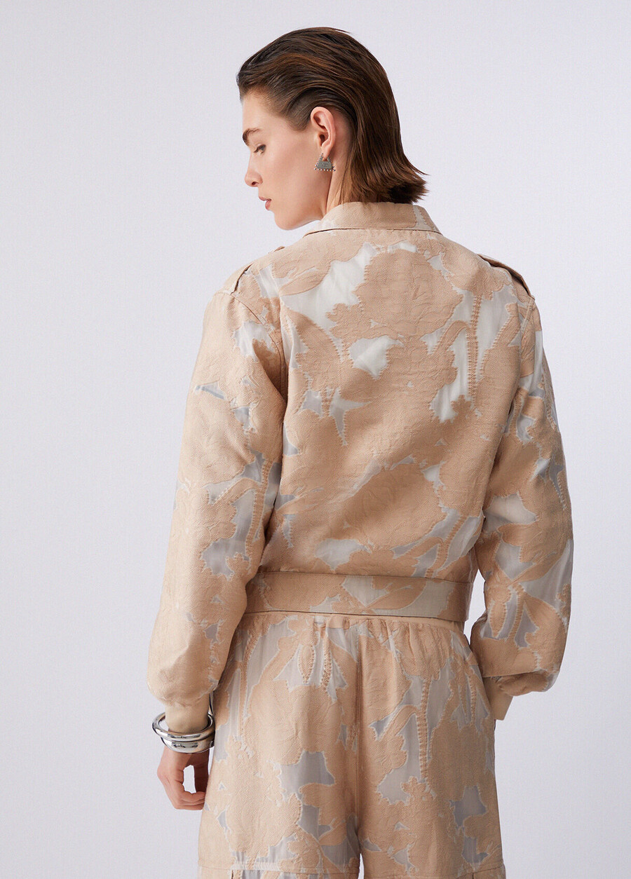 organza jacquard jacket