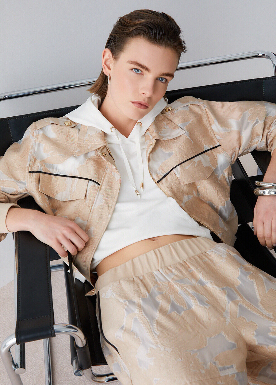 organza jacquard jacket