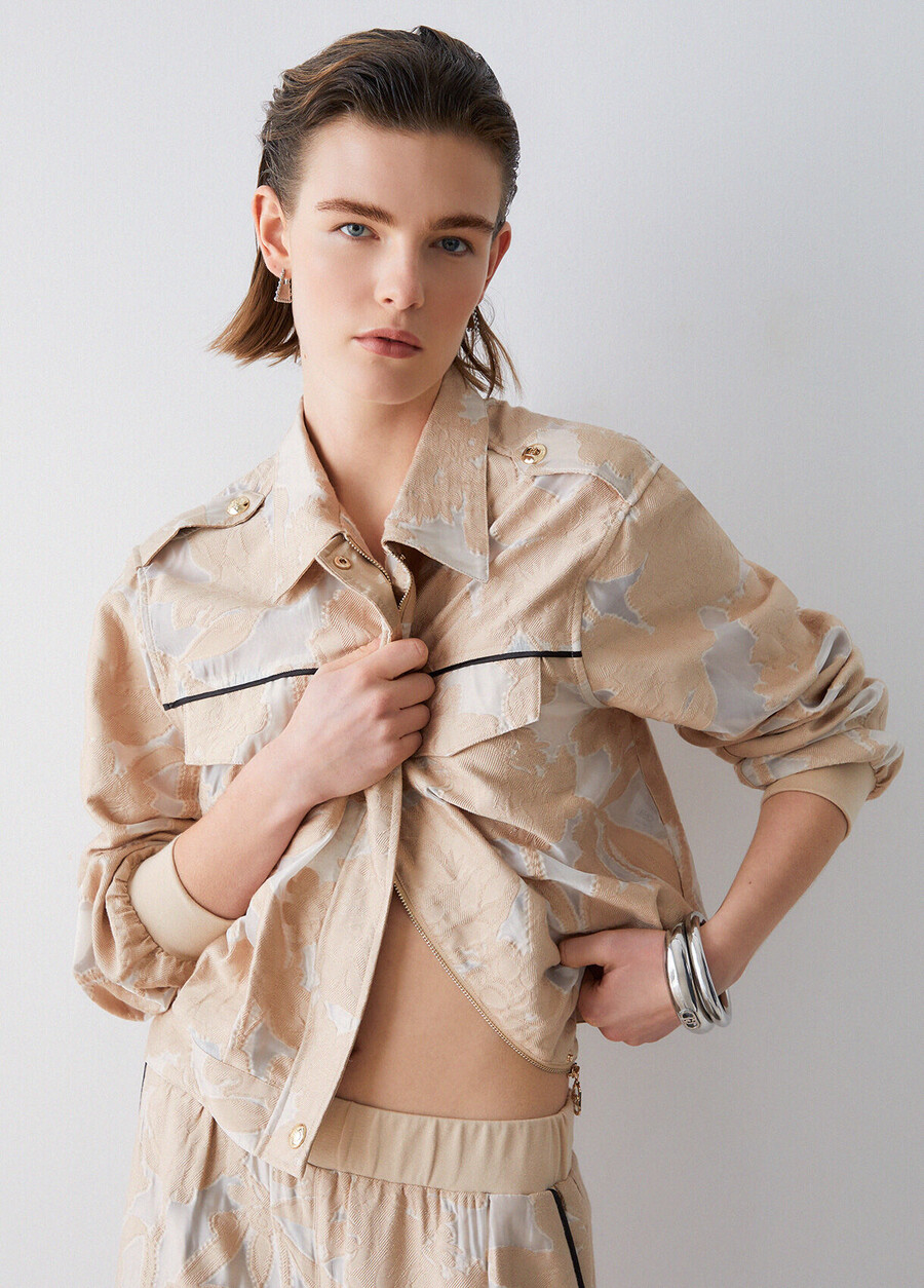organza jacquard jacket