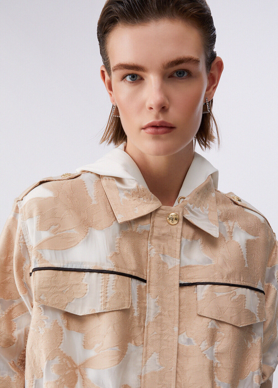 organza jacquard jacket