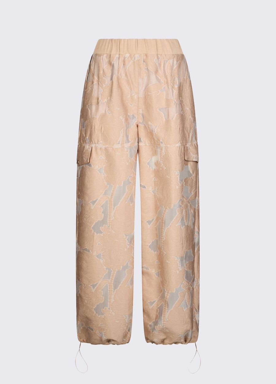 organza jacquard trousers