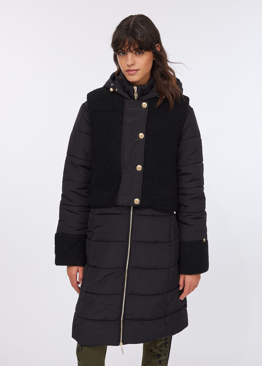 long padded jacket with hood