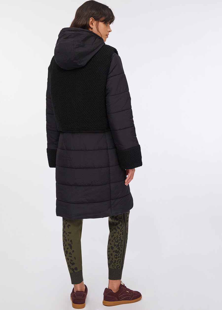 long padded jacket with hood