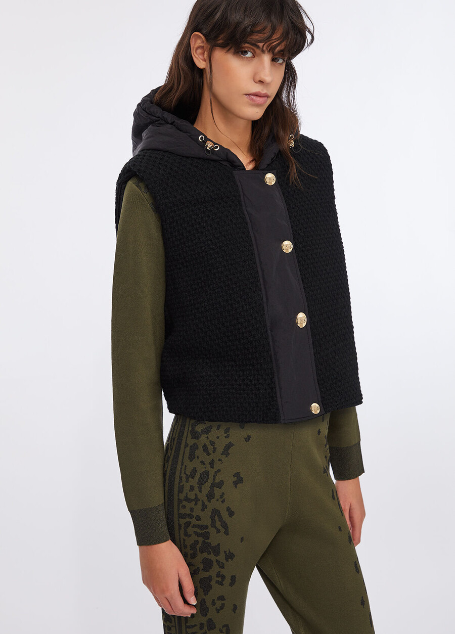 long padded jacket with hood