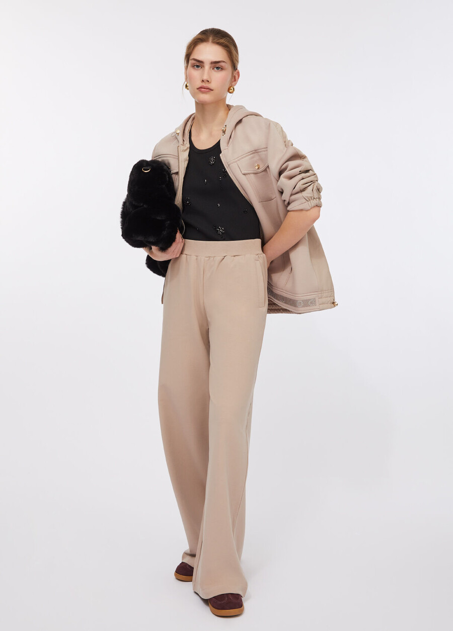 scuba and nylon jacket