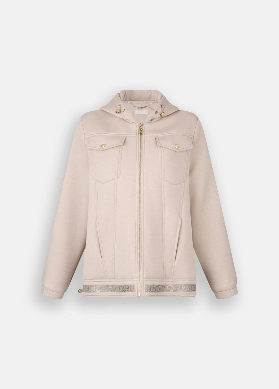 scuba and nylon jacket