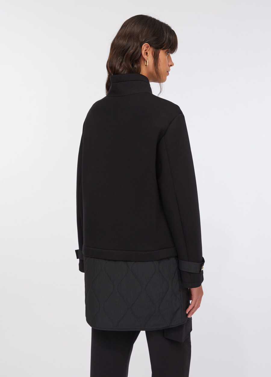 scuba and nylon jacket
