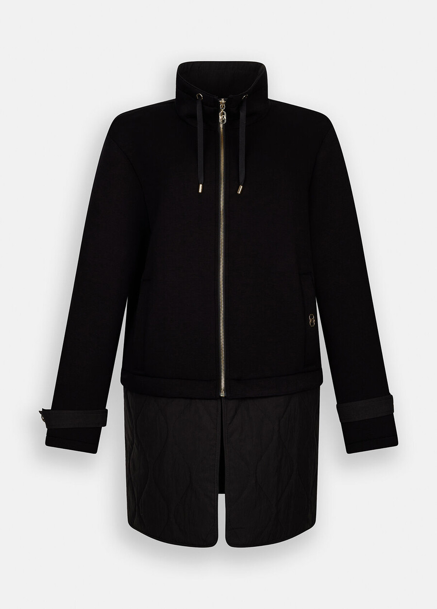 scuba and nylon jacket