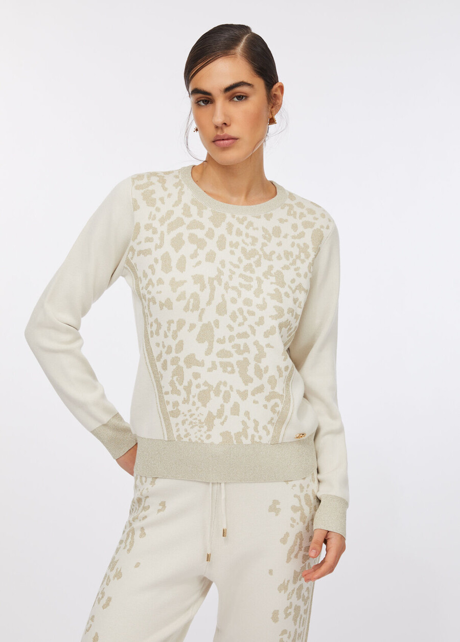 animal print jumper