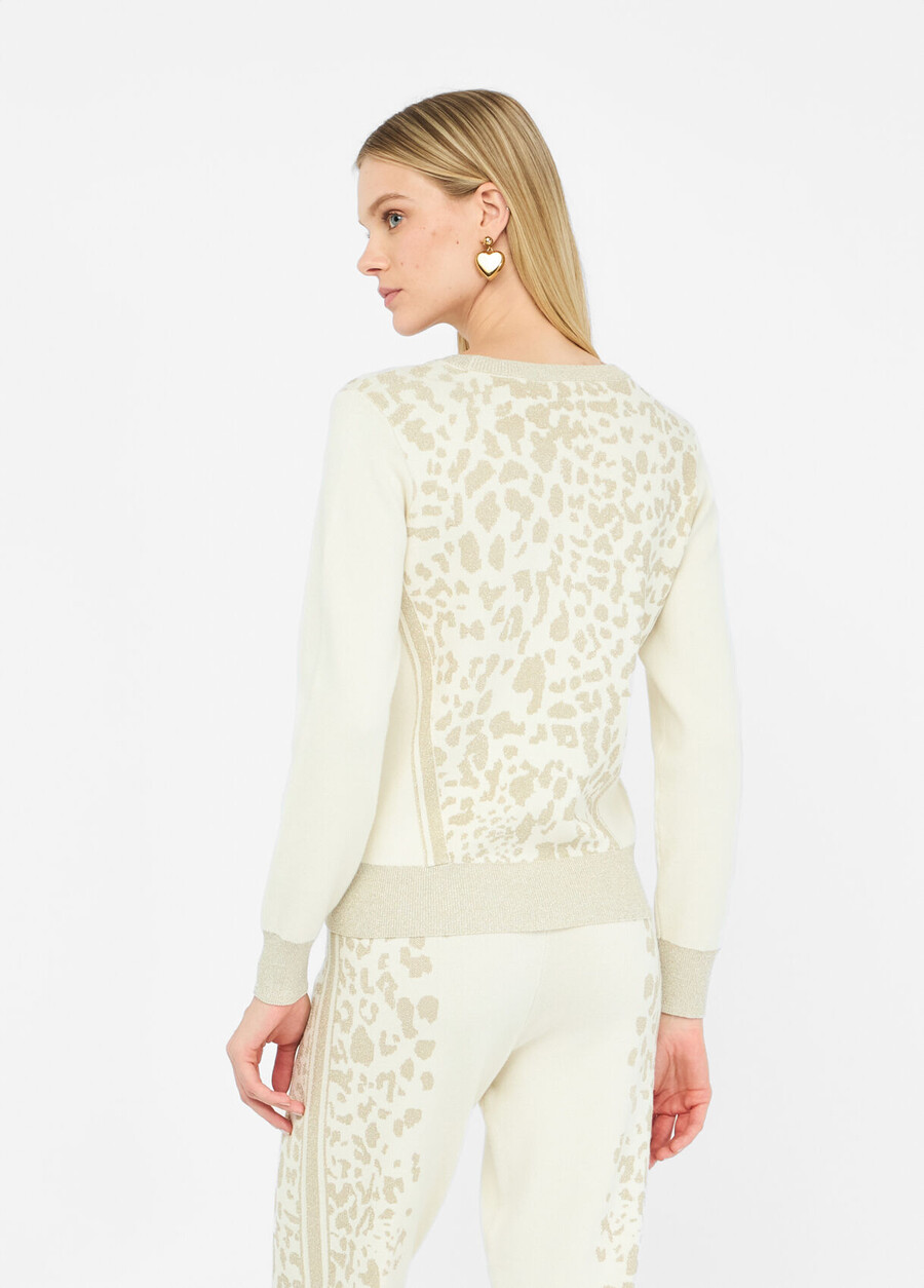 animal print jumper