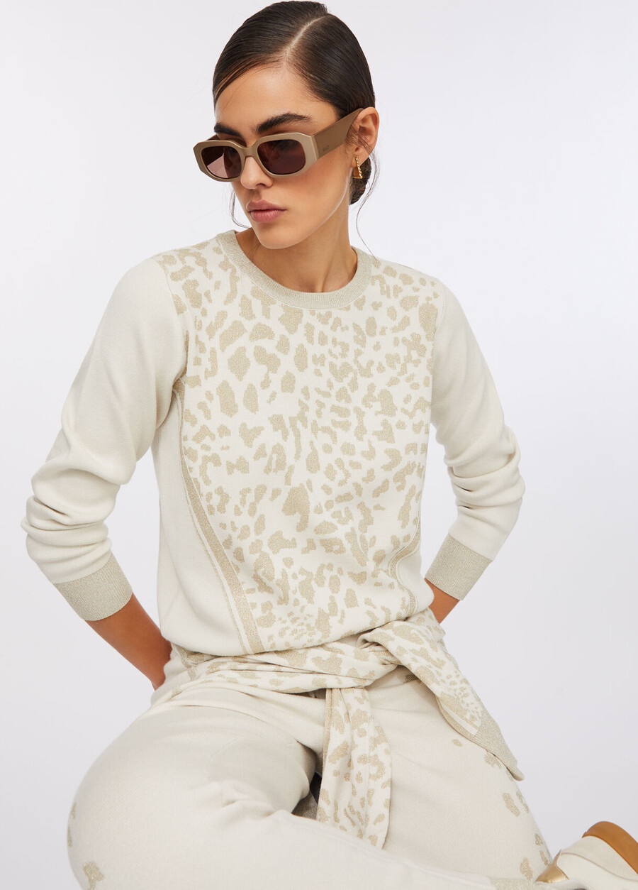 animal print jumper
