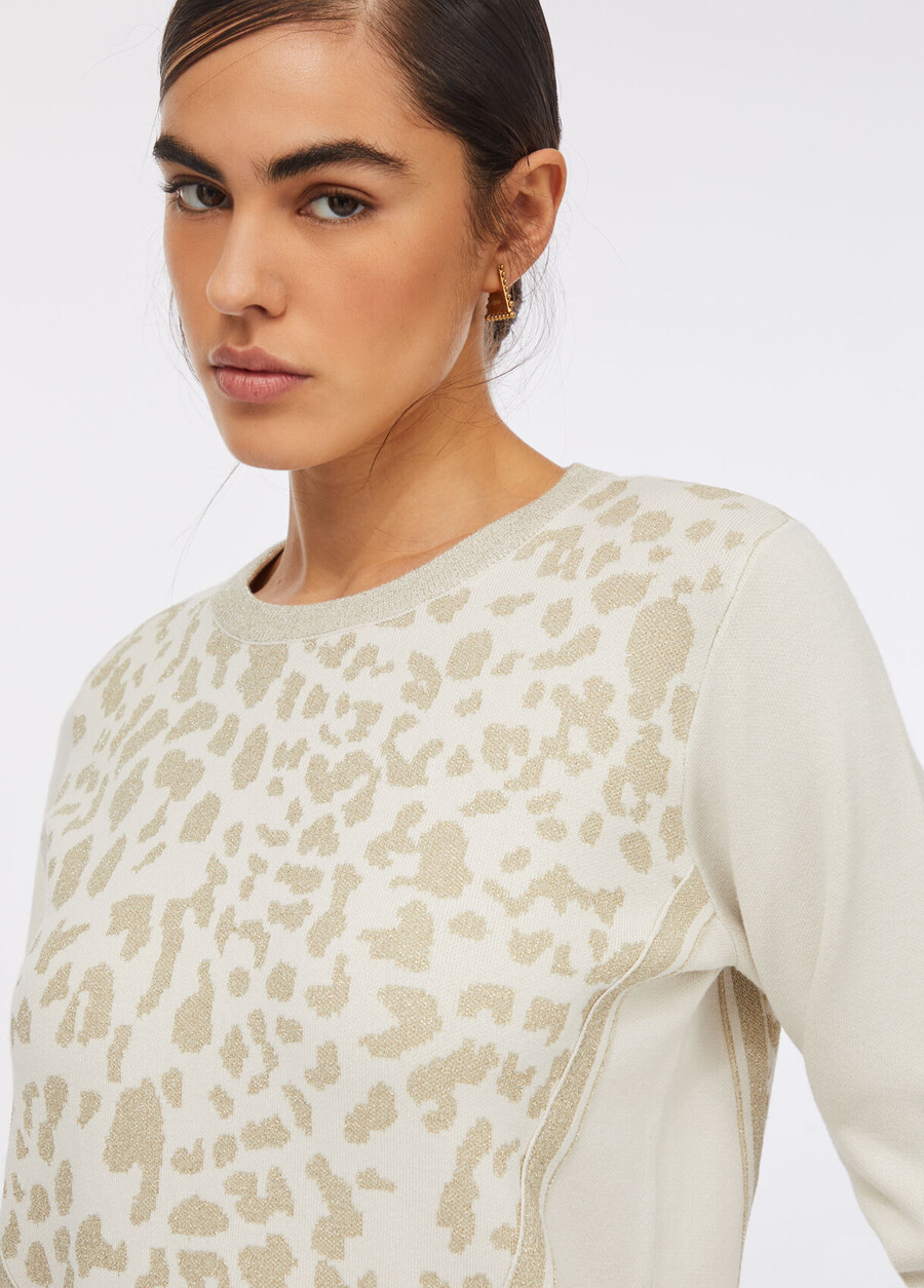 animal print jumper