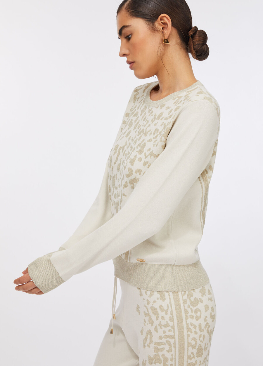 animal print jumper