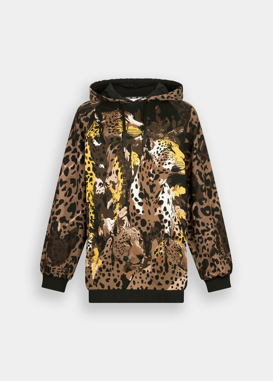 sweatshirt with animal print