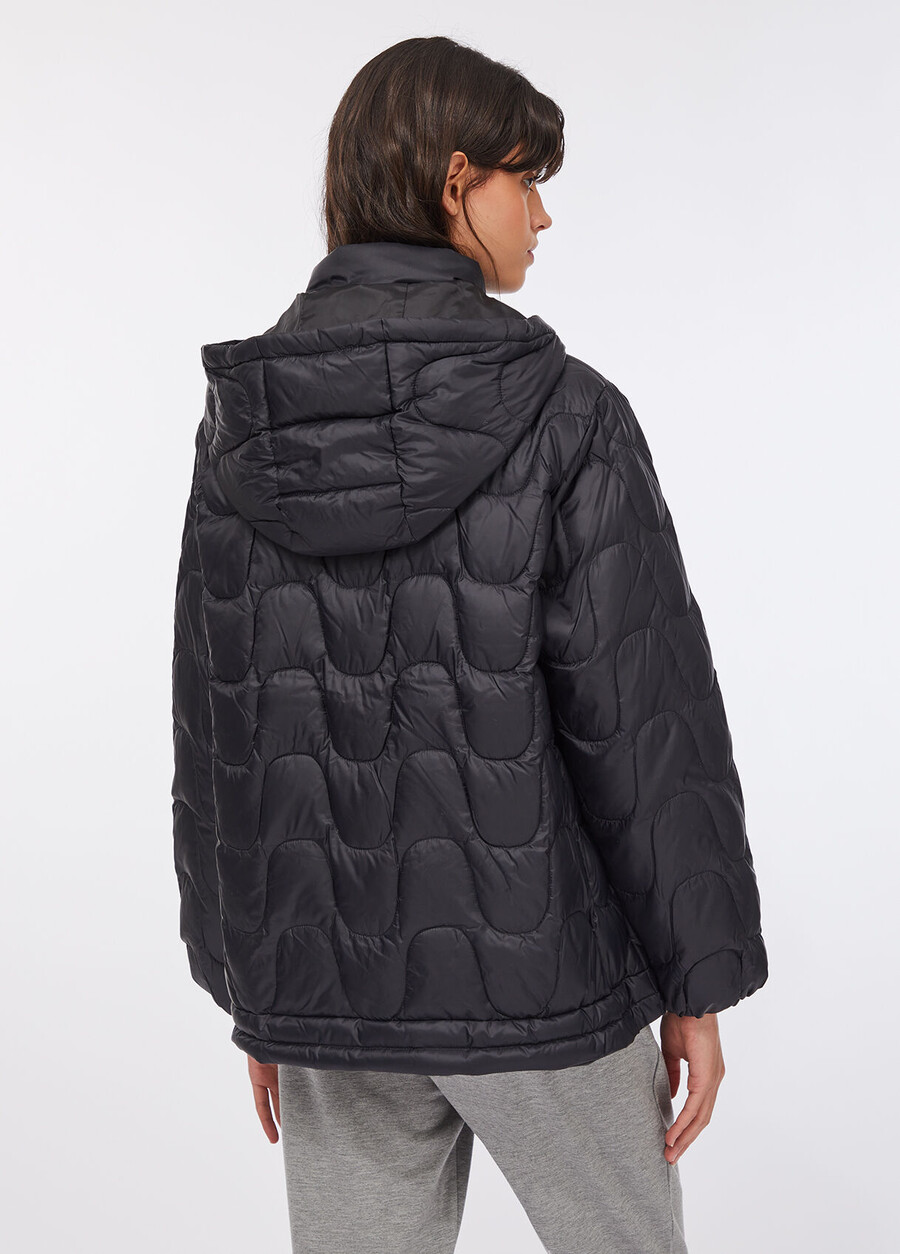 quilted nylon short coat