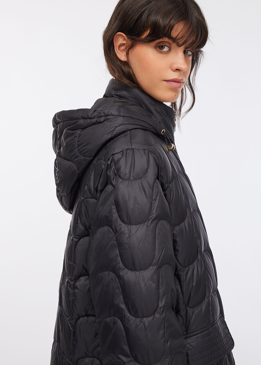 quilted nylon short coat