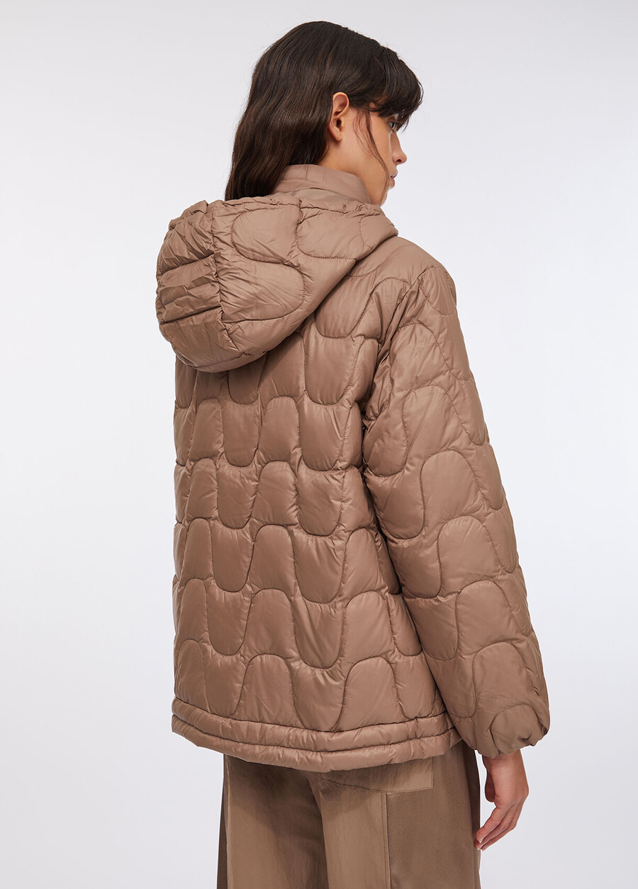 quilted nylon short coat