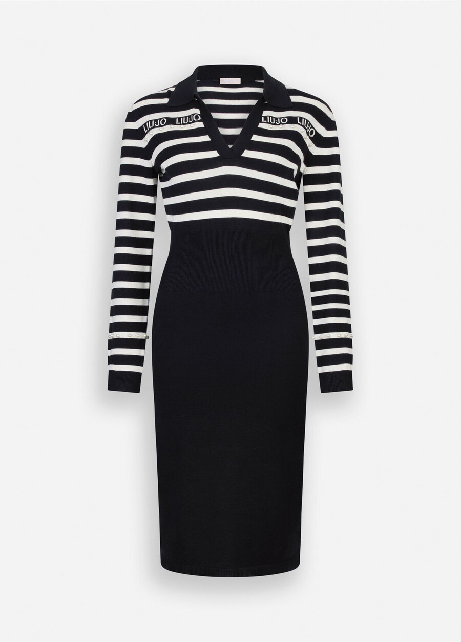 striped knit dress