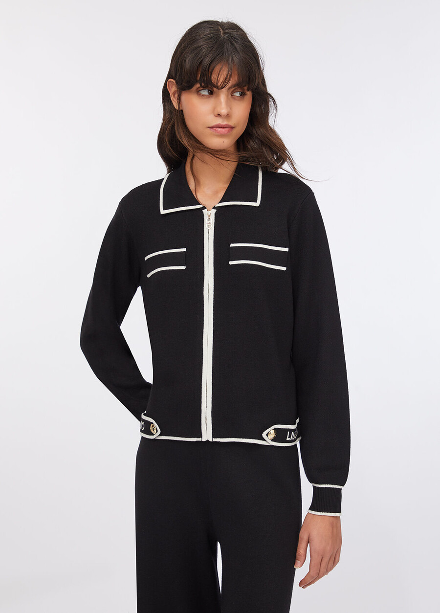 cardigan with zip