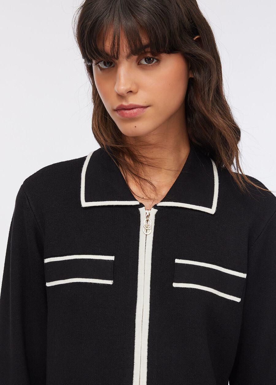 cardigan with zip