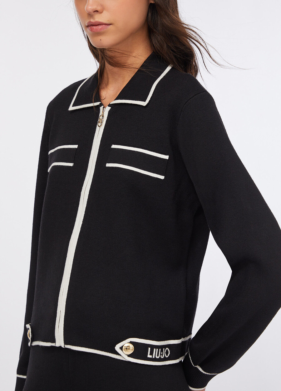 cardigan with zip