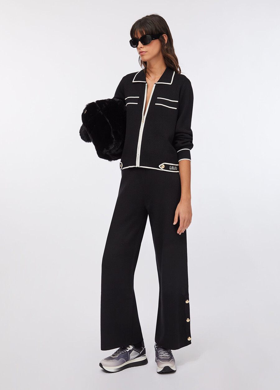 cardigan with zip