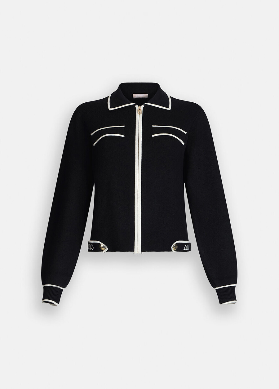 cardigan with zip