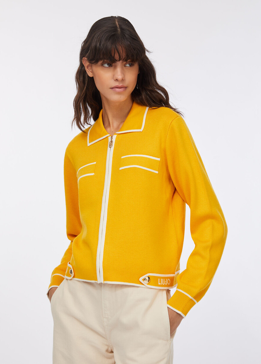 cardigan with zip