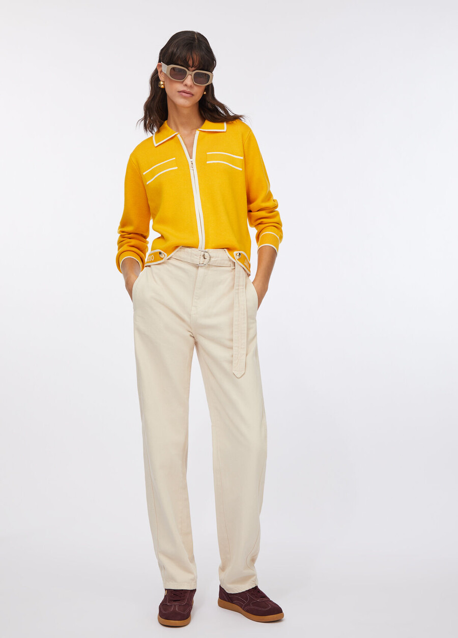 cardigan with zip