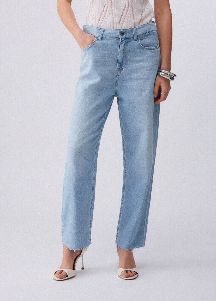 straight-leg jeans